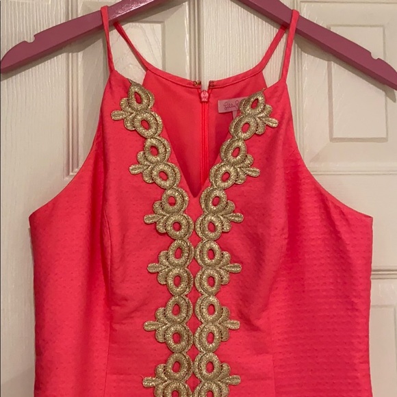 Lily pulitzer pearl shift dress in bungalow pink! - Picture 3 of 4